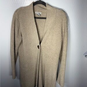 Cambridge Dry Goods Tan Cardigan Sweater 380
